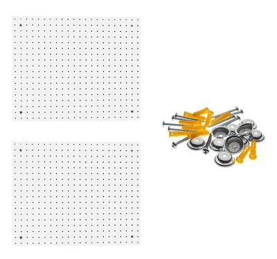 Triton Products Polypropylene Pegboards with 3/16 in. Hole Size & Mounting Hardware, 018-15