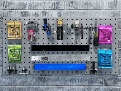 Image showing  Epoxy Square Hole Pegboards with 18 pc. Lochook Assortment & Mounting Hardware, LB18-1GH-KIT