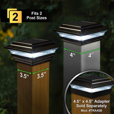Image showing  15-Lumen Imperial Solar Post Cap, 4 in. x 4 in., SL211B
