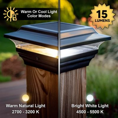 Image showing  15-Lumen Imperial Solar Post Cap, 4 in. x 4 in., SL211B