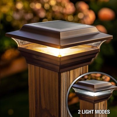 Image showing  15-Lumen Imperial Solar Post Cap, 4 in. x 4 in., SL211R