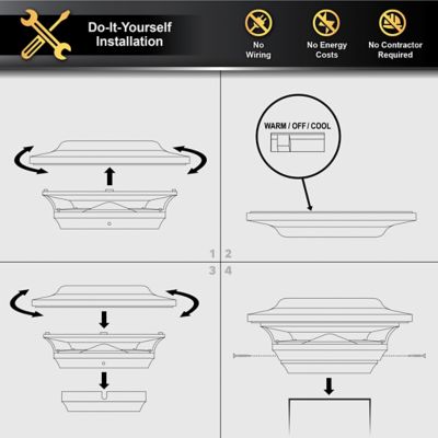 Image showing 8 th Classy Caps 15-Lumen Imperial Solar Post Cap, 4 in. x 4 in., SL211R