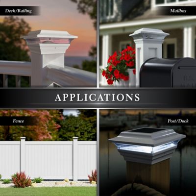 Image showing  Imperial Solar Post Cap 4 x 4in., SL211W