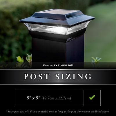Image showing  15-Lumen Imperial Solar Post Cap, 5 in. x 5 in., SL214B