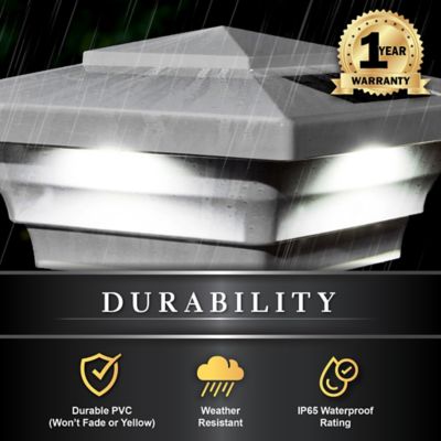 Image showing  10-Lumen Windsor Solar Post Cap