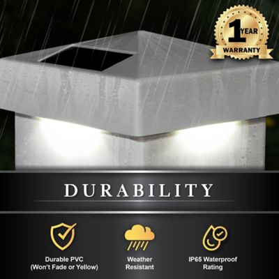 Image showing 5 th Classy Caps Pyramid Solar Post Cap 4 x 4in. SL9901