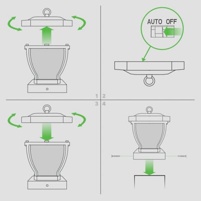 Image showing 8 th Classy Caps Manchester Solar Post Cap, SL994