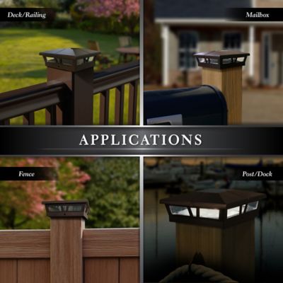 Image showing  10-Lumen Cambridge Solar Post Cap, SLC771B