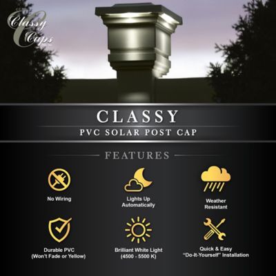 Image showing 6 th Classy Caps Classy Solar Post Cap, SLO74T