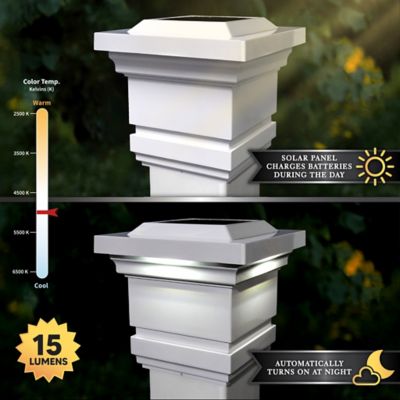 Image showing  15-Lumen Classy Solar Post Cap