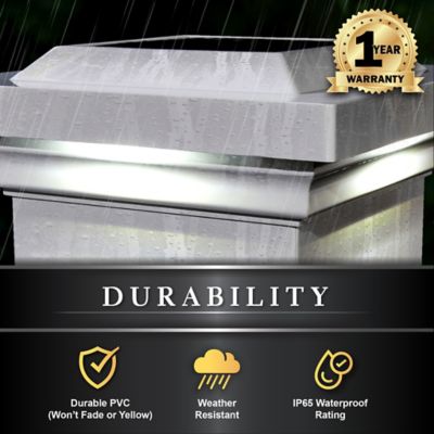 Image showing 5 th Classy Caps 15-Lumen Classy Solar Post Cap