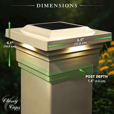 Image showing 7 th Classy Caps Majestic Solar Post Cap, SLO75T