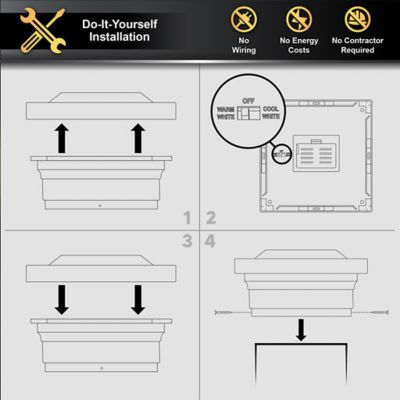 Image showing 8 th Classy Caps Majestic Solar Post Cap, SLO75T