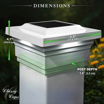 Image showing 7 th Classy Caps 15-Lumen Majestic Solar Post Cap