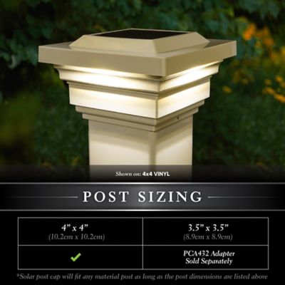 Image showing  15-Lumen Regal Solar Post Cap