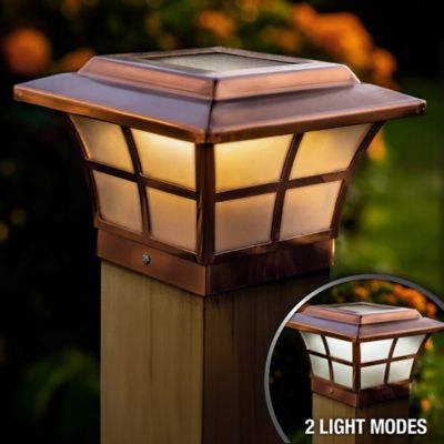 Image showing  15-Lumen Prestige Solar Post Cap, 4 in. x 4 in.