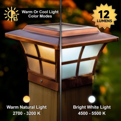 Image showing  15-Lumen Prestige Solar Post Cap, 4 in. x 4 in.