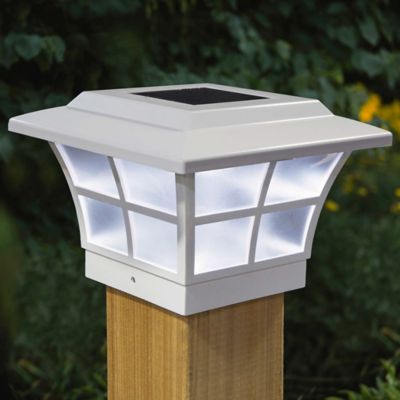 Image showing  12-Lumen Prestige Solar Post Cap, 4 in. x 4 in.