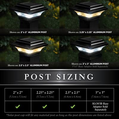 Image showing  10-Lumen Imperial Solar Post Cap, 2.5 in. x 2.5 in., SLO82B
