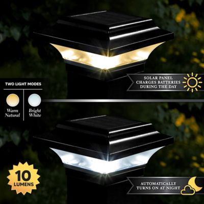Image showing  10-Lumen Imperial Solar Post Cap, 2.5 in. x 2.5 in., SLO82B
