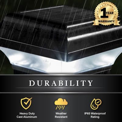 Image showing 5 th Classy Caps 10-Lumen Imperial Solar Post Cap, 2.5 in. x 2.5 in., SLO82B