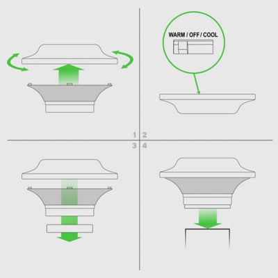 Image showing 8 th Classy Caps 10-Lumen Imperial Solar Post Cap, 2.5 in. x 2.5 in., SLO82B
