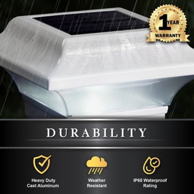 Image showing 5 th Classy Caps 10-Lumen Imperial Solar Post Cap, 2.5 in. x 2.5 in., SLO82W