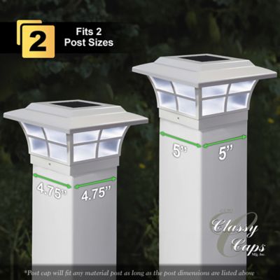 Image showing  12-Lumen Prestige Solar Post Cap, 5 in. x 5 in.