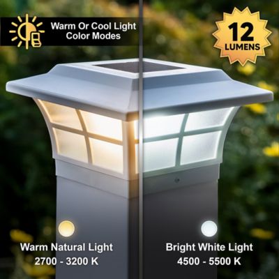 Image showing  12-Lumen Prestige Solar Post Cap, 5 in. x 5 in.