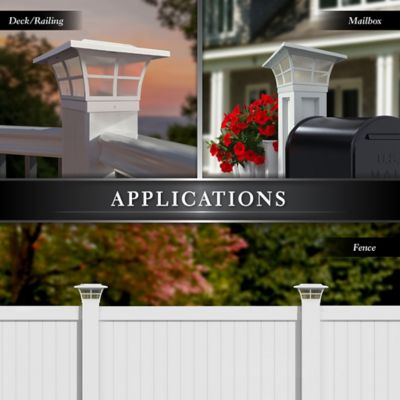 Image showing  12-Lumen Prestige Solar Post Cap, 5 in. x 5 in.