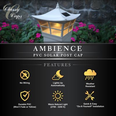 Image showing 7 th Classy Caps Ambience Solar Post Cap, SLO92
