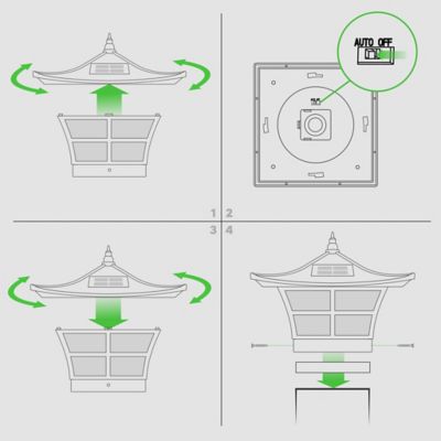 Image showing 9 th Classy Caps 6-Lumen Ambience Solar Post Cap