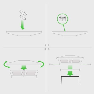 Image showing 8 th Classy Caps 10-Lumen Oxford Solar Post Cap, SLX772B