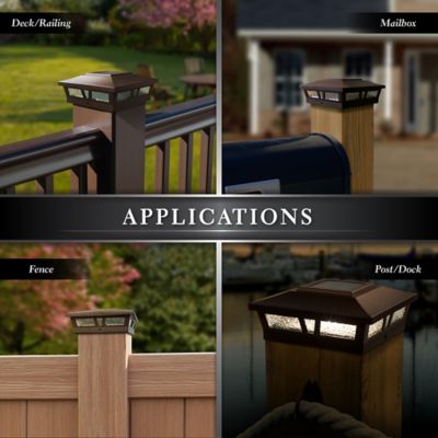 Image showing  10-Lumen Oxford Solar Post Cap, SLX772C