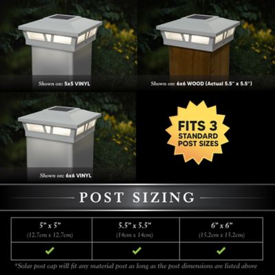 Image showing  10-Lumen Oxford Solar Post Cap, SLX772W