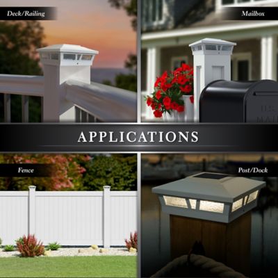 Image showing  10-Lumen Oxford Solar Post Cap, SLX772W