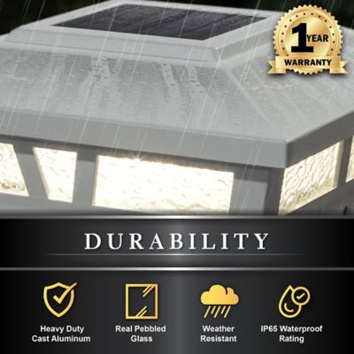 Image showing 5 th Classy Caps 10-Lumen Oxford Solar Post Cap, SLX772W