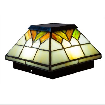 Classy Caps Stained Glass Wellington Solar Post Cap WG322