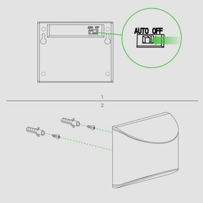 Image showing 7 th Classy Caps Stainless Steel Deck & Wall Light DLS900