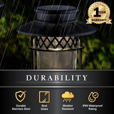 Image showing 5 th Classy Caps Stainless Steel Landscape, Path & Garden Light 2 pk., GL1101