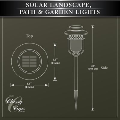 Image showing 7 th Classy Caps Stainless Steel Landscape, Path & Garden Light 2 pk., GL1101
