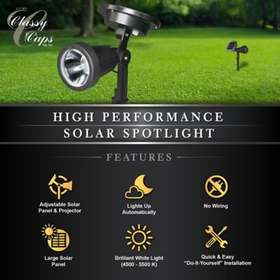 Image showing 5 th Classy Caps 30-Lumen High Performance Solar Spotlight