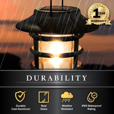 Image showing 5 th Classy Caps 10-Lumen Nottingham Solar Hanging Coach Light