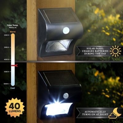 Image showing  40-Lumen Solar Motion Sensor Deck and Wall Light