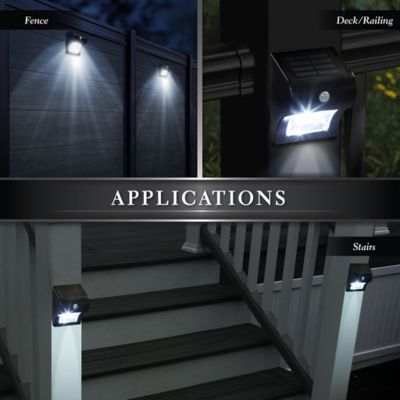 Image showing  40-Lumen Solar Motion Sensor Deck and Wall Light