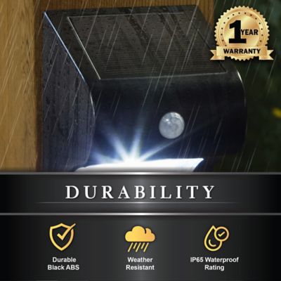 Image showing 5 th Classy Caps 40-Lumen Solar Motion Sensor Deck and Wall Light