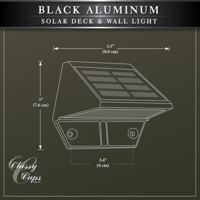 Image showing 6 th Classy Caps 12-Lumen Aluminum Deck and Wall Light, SL178