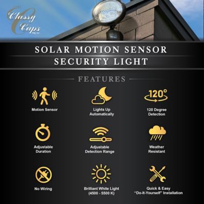 Image showing 5 th Classy Caps Solar Motion Sensor Security Light, SL500