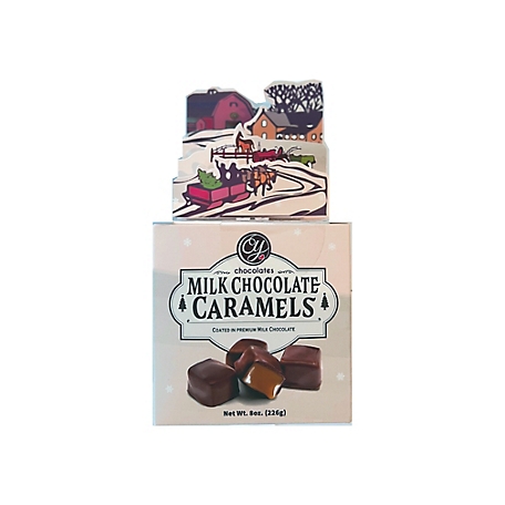 CY Chocolates 3D Box with Milk Chocolate Caramels, CYC7121WTS