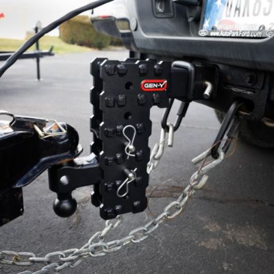 Image showing  2-1/2 in. Receiver Solid Shank Phantom-X Hitch with GH-051 Dual-Ball Mount, 7.5 in. Drop, 16,000 lb. Capacity